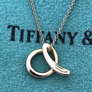 ティファニー(Tiffany & Co.)のTiffany K18PG イニシャルa ネックレス美品(ネックレス)
