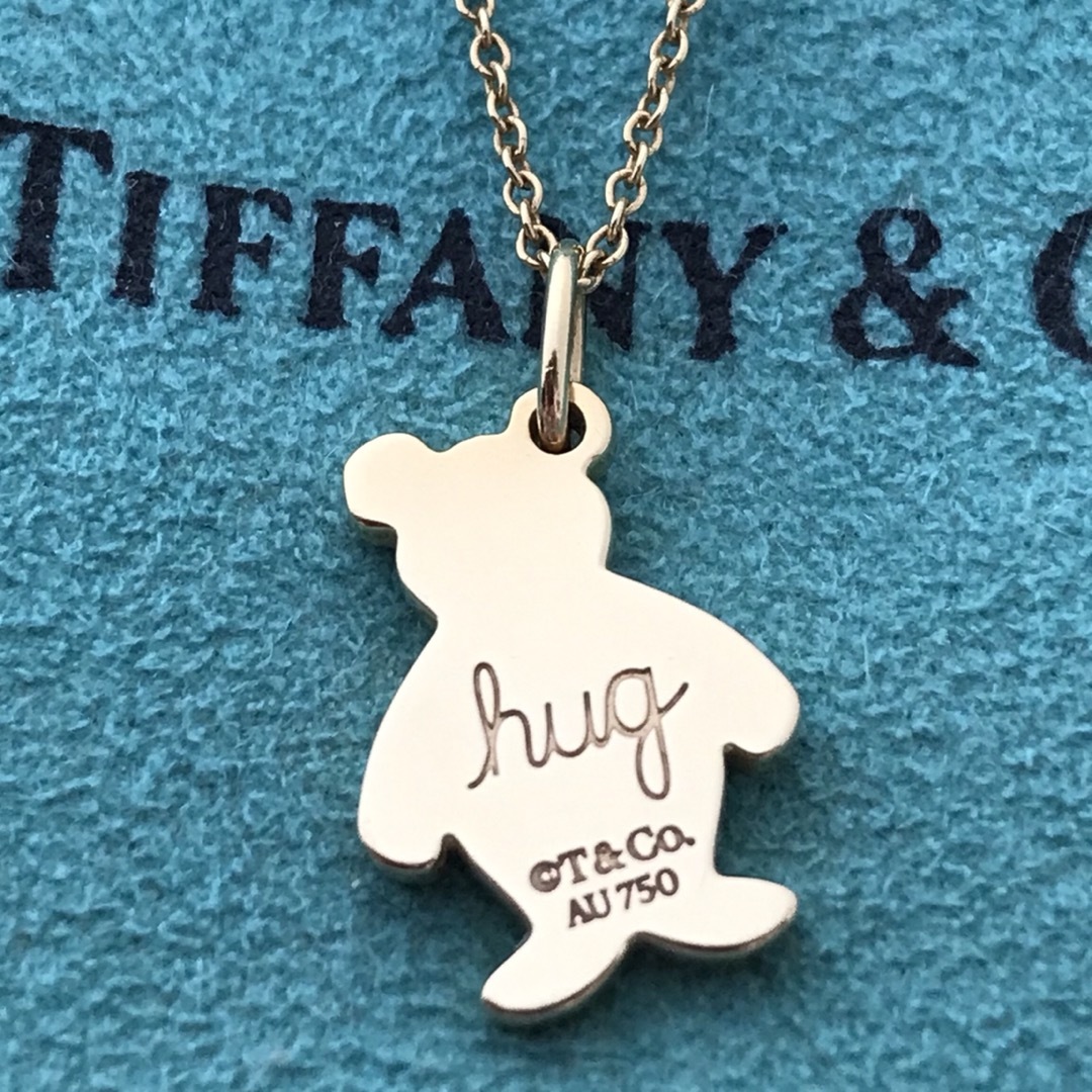 Tiffany & Co. - Tiffany K18YGベア ハグチャーム ネックレス美 Tiffany & Co. - Tiffany K18YGベア ハグチャーム ネックレス美