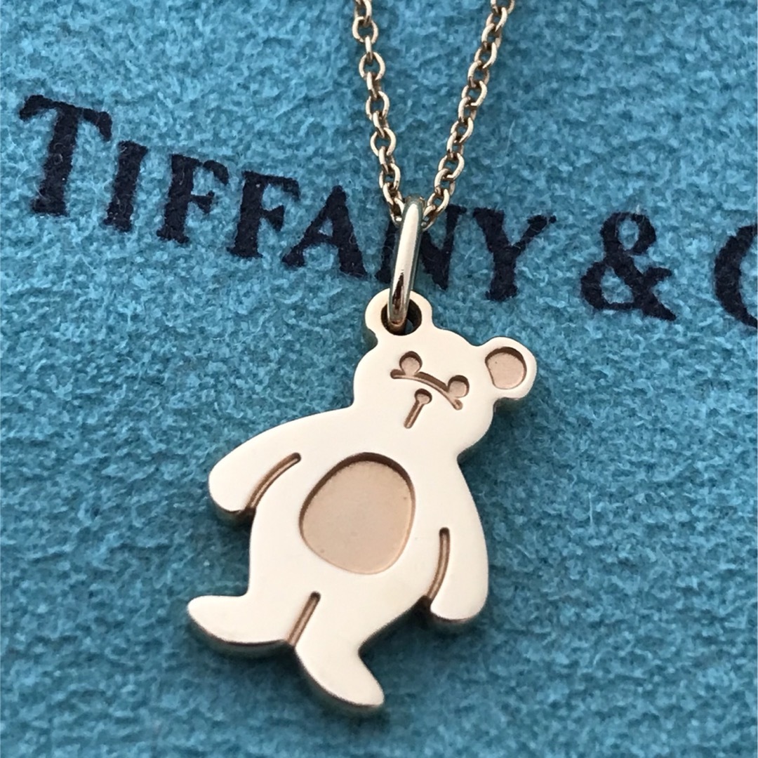 Tiffany & Co. - Tiffany K18YGベア ハグチャーム ネックレス美 Tiffany & Co. - Tiffany K18YGベア ハグチャーム ネックレス美