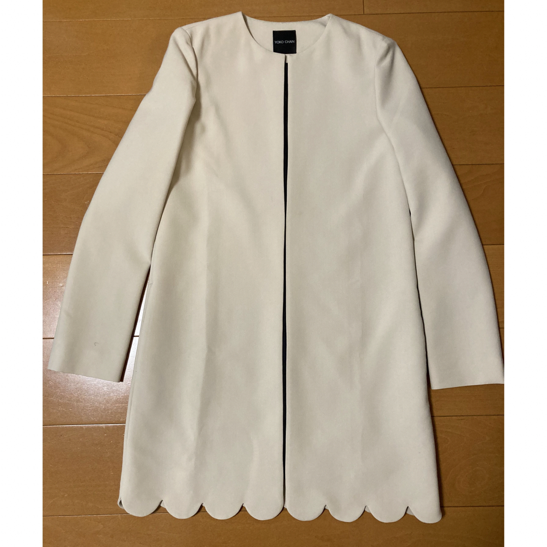 YOKO CHAN(ヨーコチャン)のヨーコチャン　スカラップ　コート レディースのジャケット/アウター(スプリングコート)の商品写真