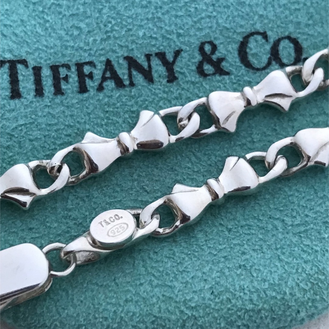 Tiffany ヴィンテージのパフリボンブレスレット希少美品-