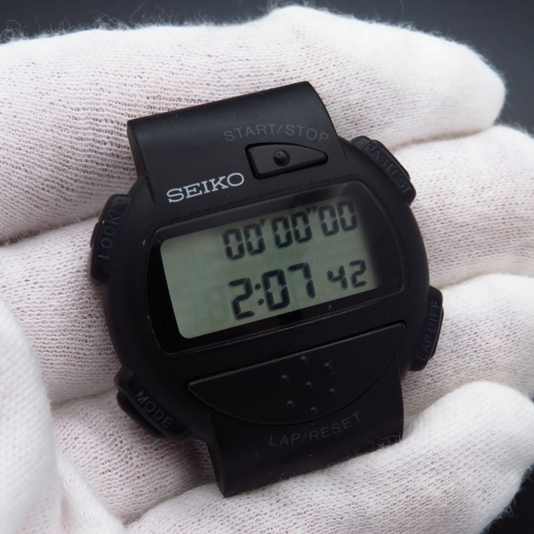 SEIKO - SEIKO レーシングマスター デジタル腕時計 ブラックの SEIKO - SEIKO レーシングマスター デジタル腕時計 ブラックの
