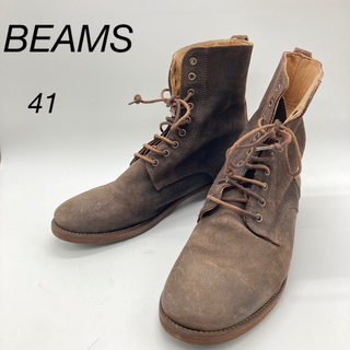 ビームス(BEAMS)のBEAMS レースアップブラウンブーツ41 26cm(ブーツ)