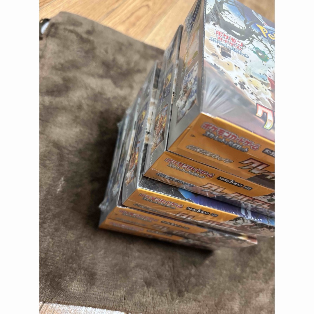 ポケモンカード クレイバースト5BOX シュリンク付きの通販 by なー