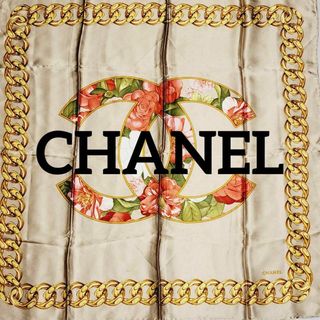 CHANEL スカーフ 花柄チェーン 値下げしました!-