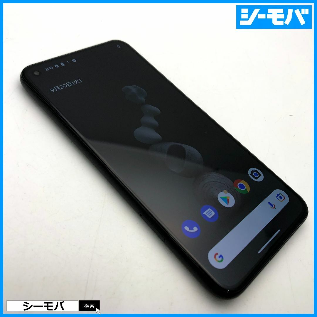 1008 SIMフリー Google Pixel 5 128GB ブラック美品