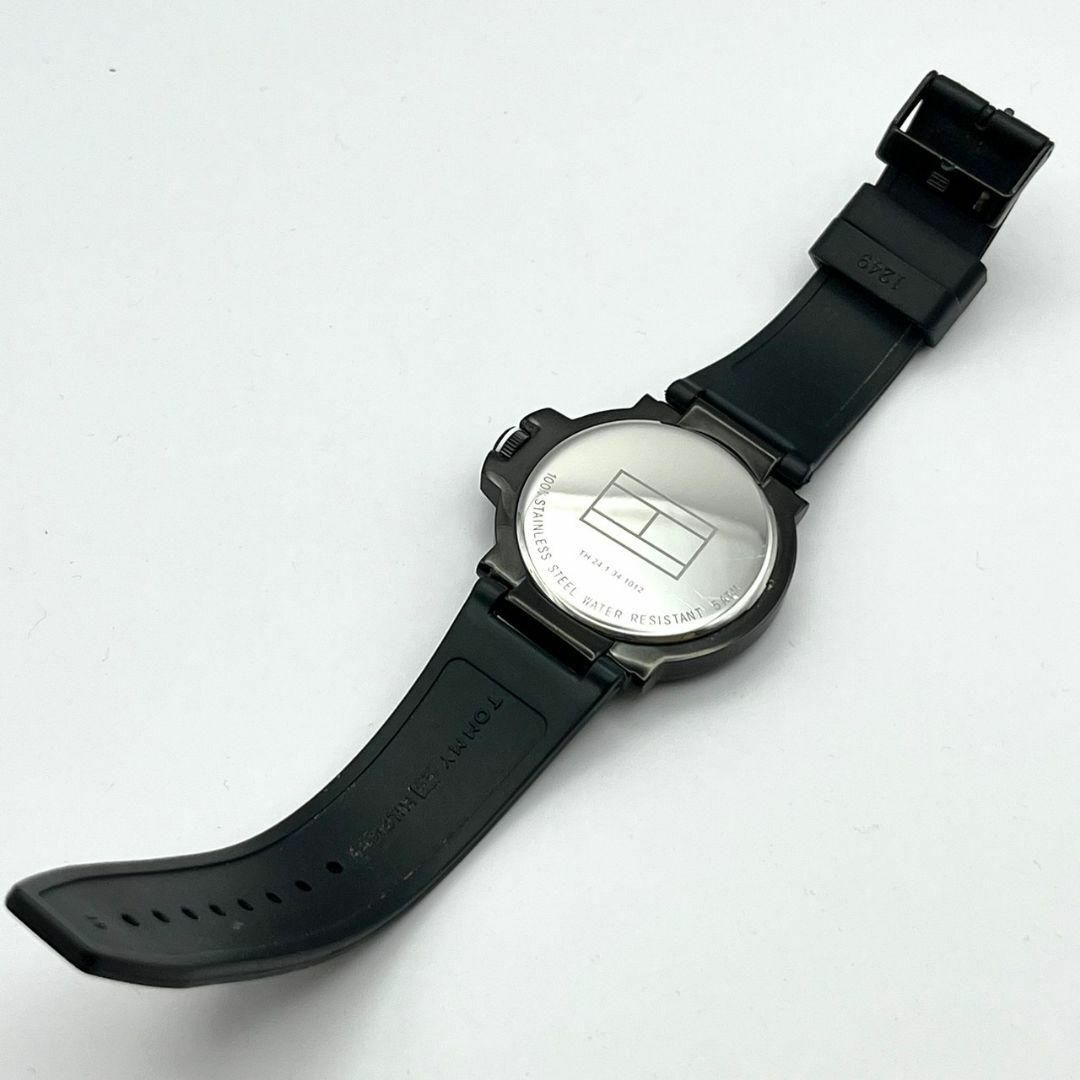 トミーヒルフィガー　腕時計　メンズ　ブラック　動作品　アナログ 稼働品 6