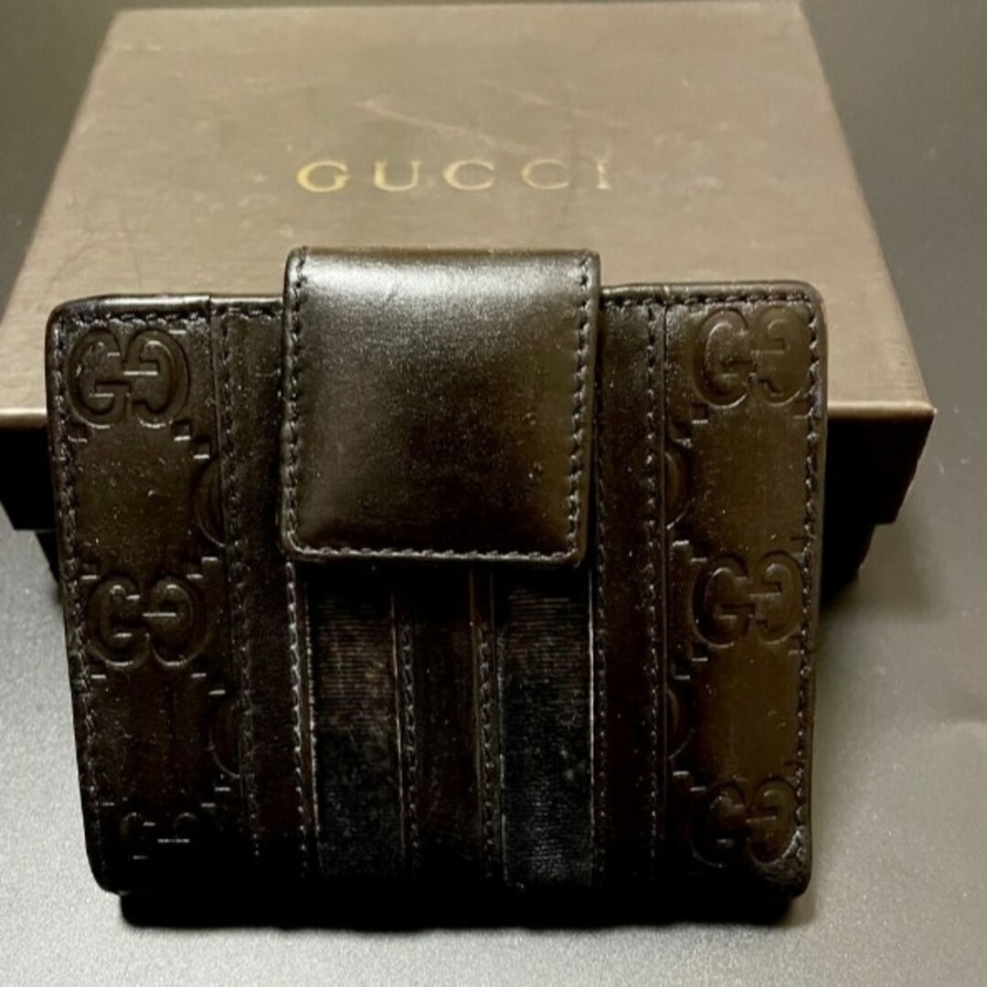 【週末大幅お値下げ】GUCCI グッチ 二つ折り財布