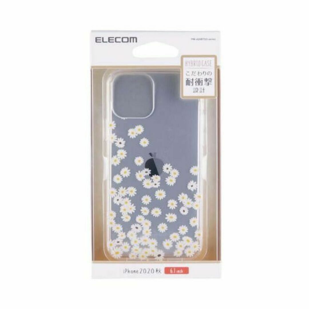 ELECOM(エレコム)のiPhone 12 12Pro ハイブリッド ケース フラワーデイジー柄エレコム スマホ/家電/カメラのスマホアクセサリー(iPhoneケース)の商品写真