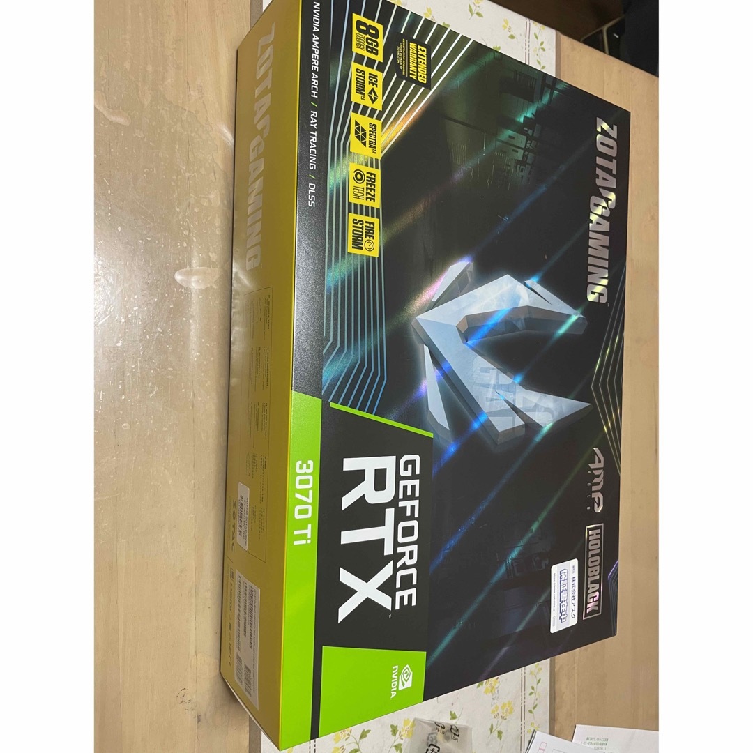 PCパーツZOTAC RTX3070TI 8GB グラフィックボード GeForceRTX