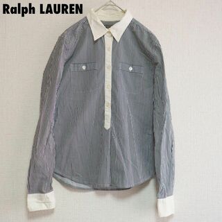 ラルフローレン(Ralph Lauren)のcu20 RALPH LAUREN/ラルフローレン/Sサイズ長袖ストライプシャツ(シャツ/ブラウス(長袖/七分))