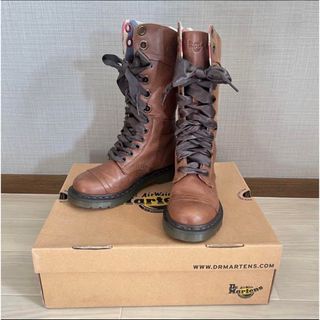 ドクターマーチン(Dr.Martens)の★ 美品Dr.MartensドクターマーチンTan New Laredo UK4(ブーツ)