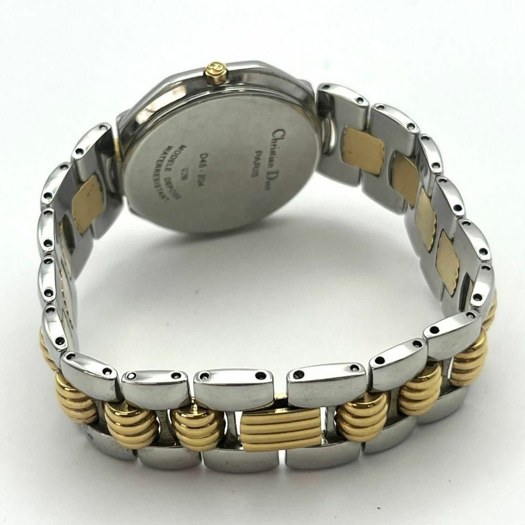 Christian Dior(クリスチャンディオール)のクリスチャンディオール スウィング デイト シルバーゴールド　コンビ　オクタゴン レディースのファッション小物(腕時計)の商品写真