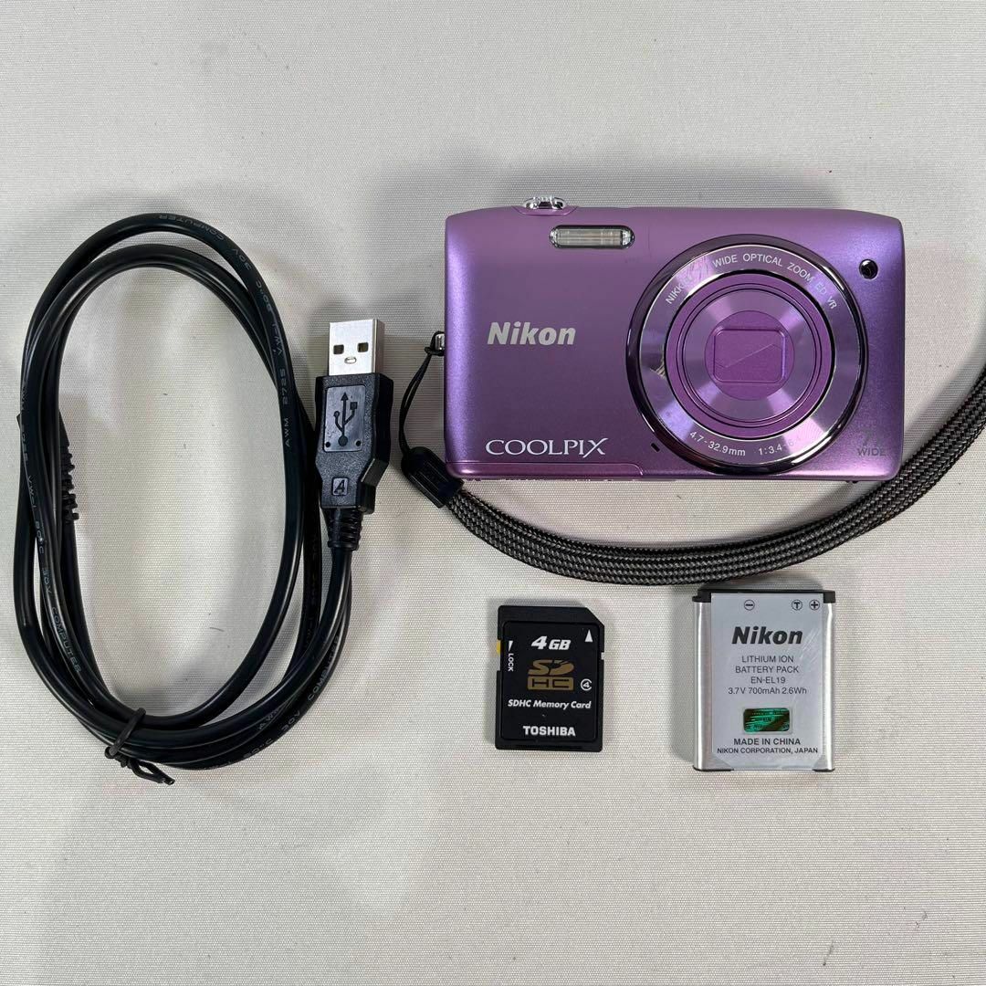 動作品 Nikon coolpix s3500 コンパクト デジカメ