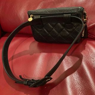 超美品☆ CHANEL  ウェストポーチ　キャビアスキン