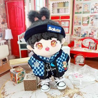 ぬい服 ちびぬい 20cm ぬいぐるみ服 韓国 推し活 tシャツ スボン 帽子(ぬいぐるみ)