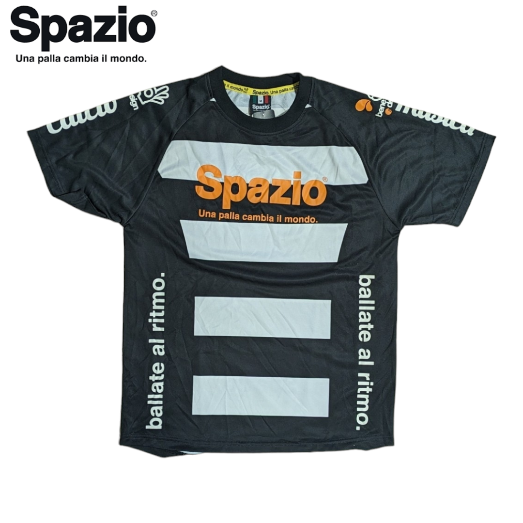 Spazio(スパッツィオ)のSPAZIO ブラック ホワイト プラクティスシャツ フットボールシャツ メンズのトップス(Tシャツ/カットソー(半袖/袖なし))の商品写真