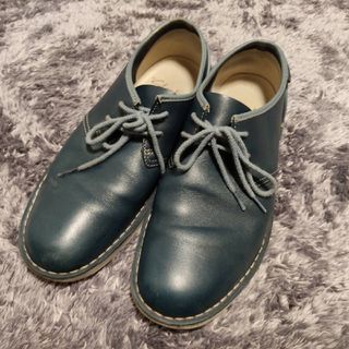 CLARKS クラークス クレープソール レザー スニーカー 約23㎝ ブラック