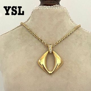 Yves Saint Laurent - 美品 イヴサンローラン ゴールド ダイヤ ロング ...