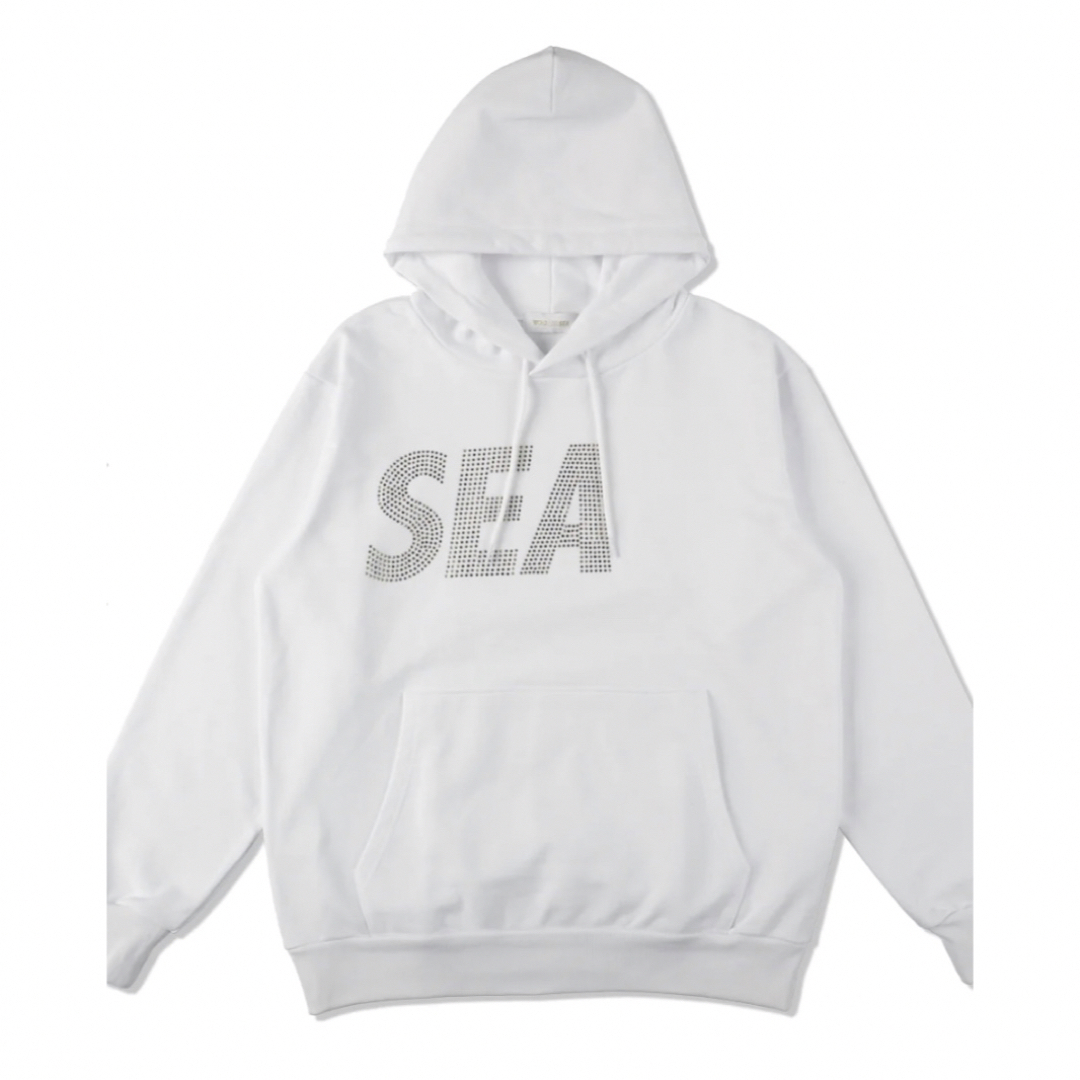 【新品M】WINDANDSEA RHINE STONE HOODIE BLACK