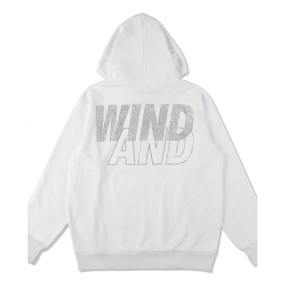 【新品M】WINDANDSEA RHINE STONE HOODIE BLACK