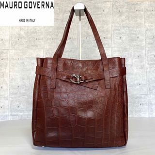 マウロゴヴェルナ／MAURO GOVERNA バッグ トートバッグ 鞄 ハンドバッグ レディース 女性 女性用レザー 革 本革 グレー 灰色  肩掛け ワンショルダーバッグ