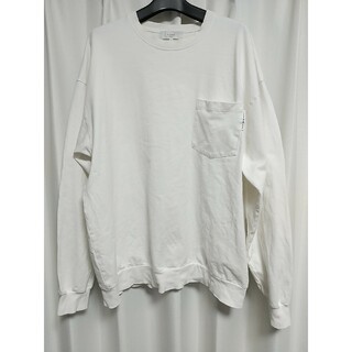 ビームス(BEAMS)のB:MING by BEAMS ポケット 長袖カットソー Ｌサイズ 白 ホワイト(Tシャツ/カットソー(七分/長袖))