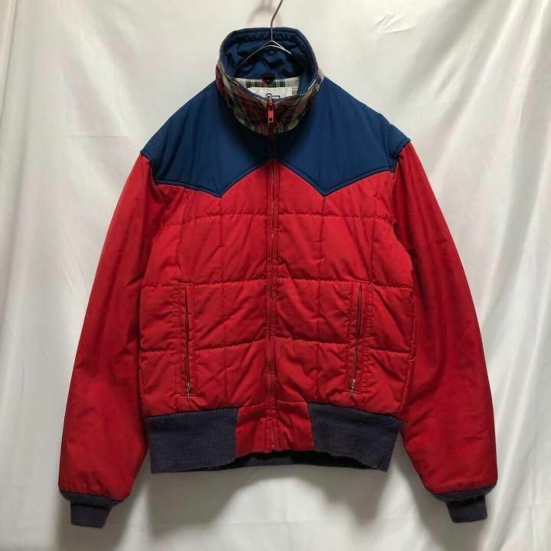 WOOLRICH(ウールリッチ)の80s WOOLRICH ウールリッチ 中綿 チェック ダウン ジャケット メンズのジャケット/アウター(ダウンジャケット)の商品写真