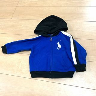 ポロラルフローレン(POLO RALPH LAUREN)のPOLO RALPH LAUREN パーカー　12M 青　黒(ジャケット/コート)