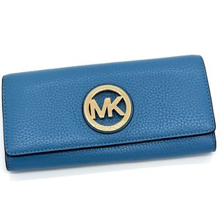 マイケルコース(Michael Kors)のMICHAEL KORS マイケルコース 長財布 二つ折り ブルー(財布)