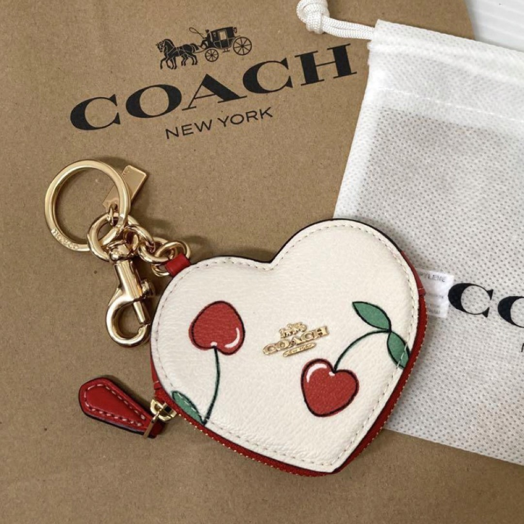 coach コーチ キーリング コインケース チェリー さくらんぼ