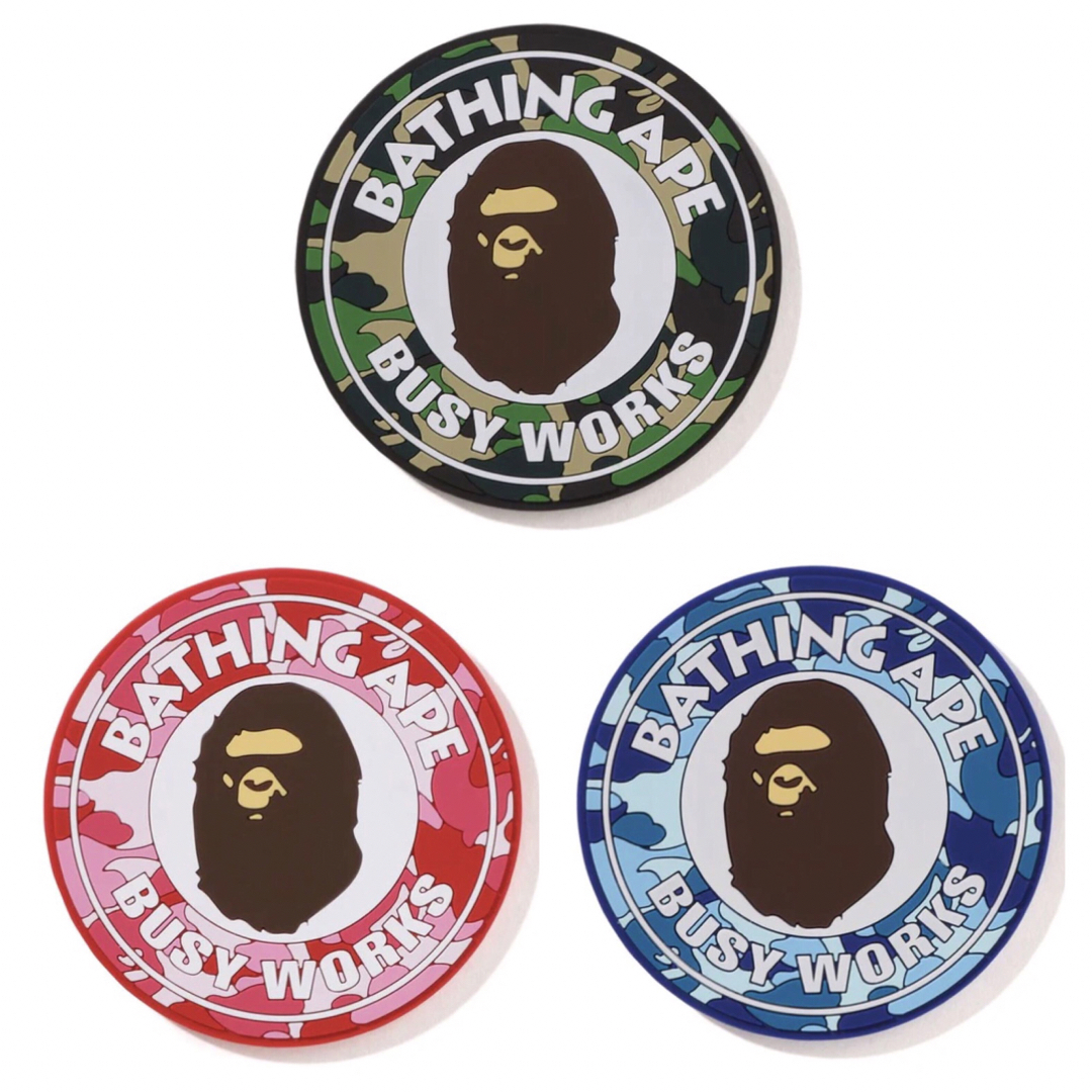 BAPE ABC CAMO BUSY WORKS RUBBER COASTER