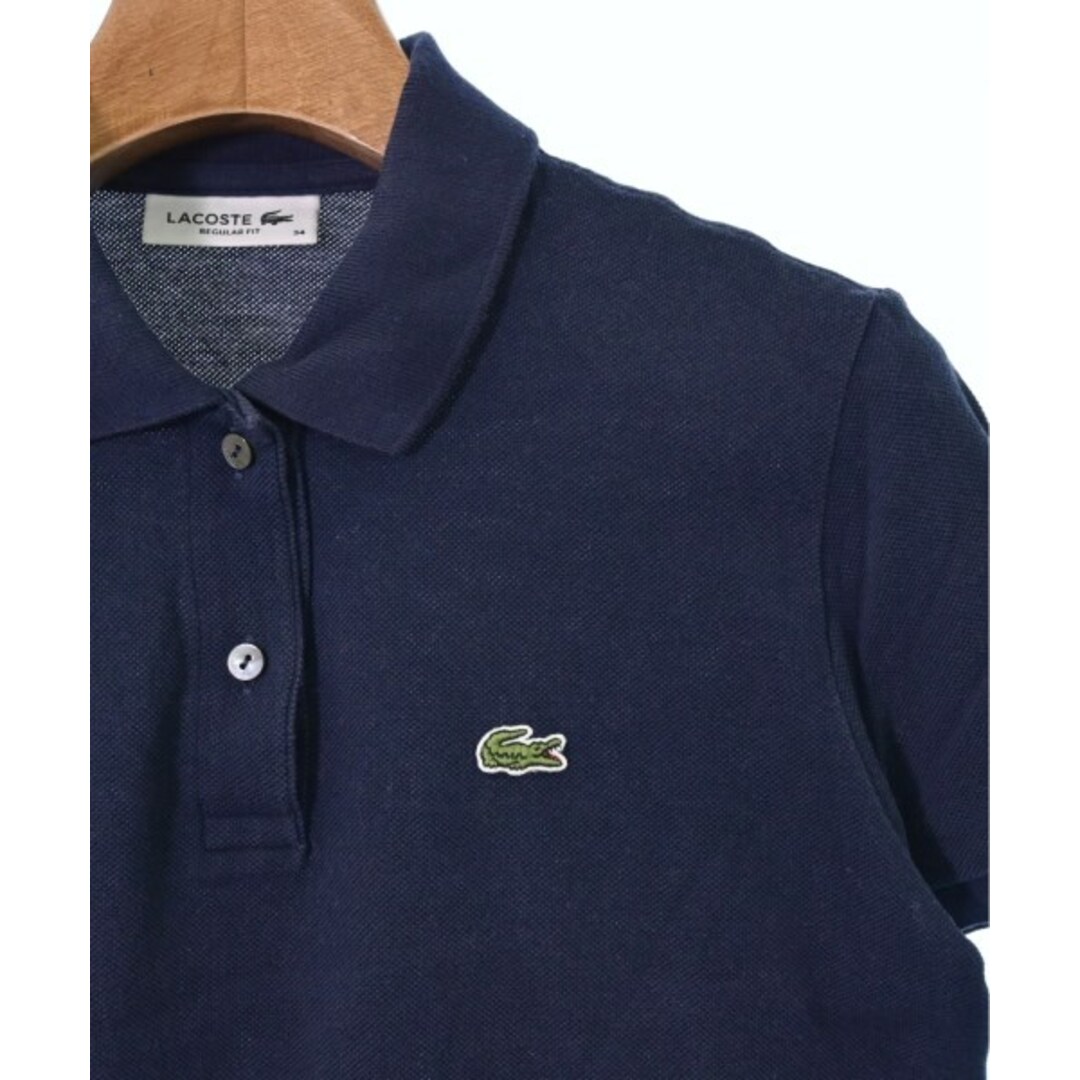 LACOSTE(ラコステ)のLACOSTE ラコステ ポロシャツ 34(XXS位) 紺 【古着】【中古】 レディースのトップス(ポロシャツ)の商品写真