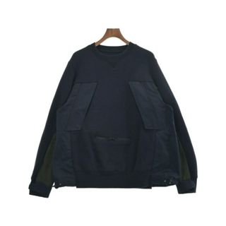 sacai 21AW 異素材切替コットンスウェット