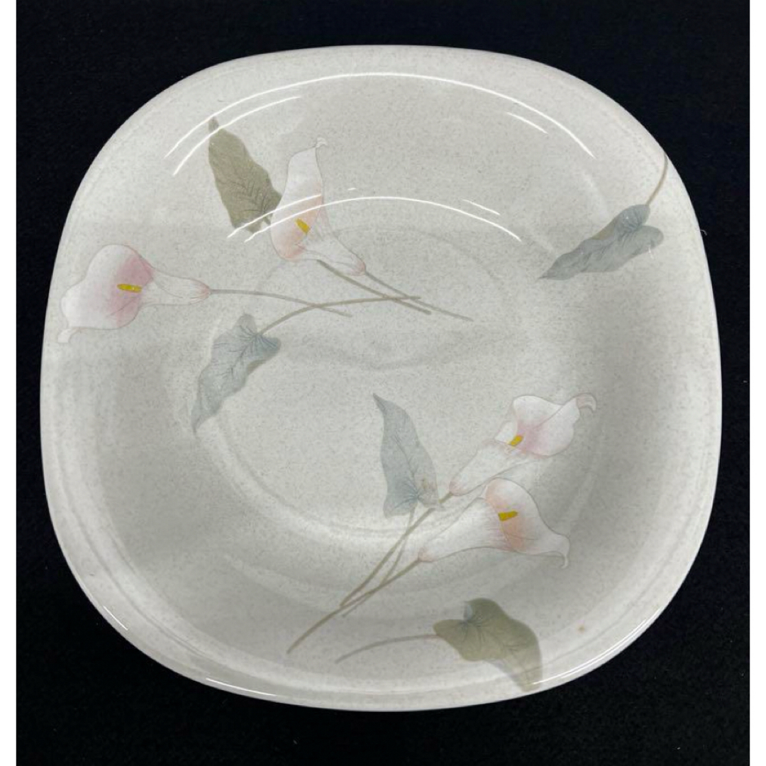 MIKASA(ミカサ)のMIKASA  ミカサ　洋皿　角皿　カレー皿　トースト皿　5枚　セット　花柄 インテリア/住まい/日用品のキッチン/食器(食器)の商品写真
