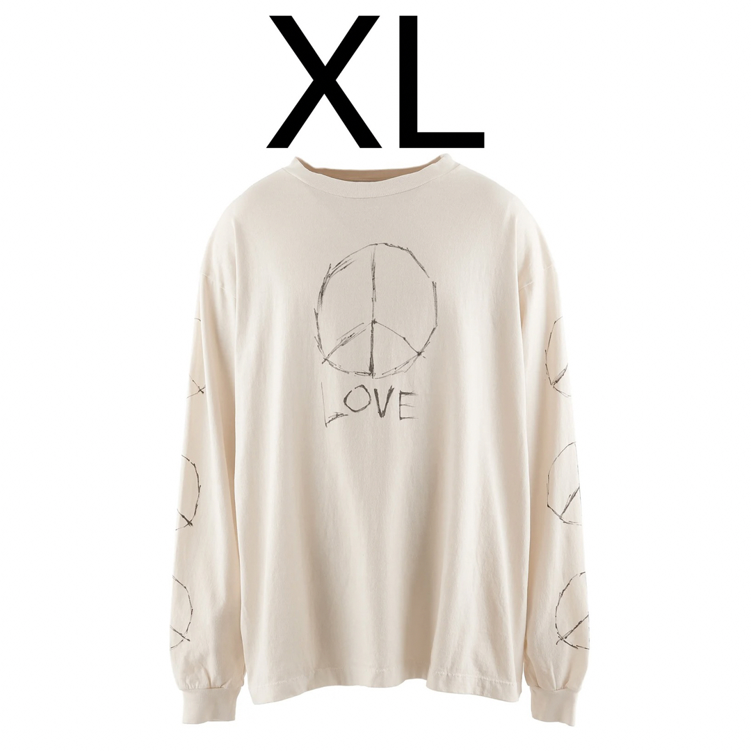 ☆XL☆新品未使用☆セントマイケル☆LOVE ロンT 白☆23AW☆ メンズのトップス(Tシャツ/カットソー(七分/長袖))の商品写真