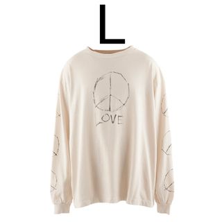 ☆L☆新品未使用☆セントマイケル☆LOVE ロンT 白☆23AW☆(Tシャツ/カットソー(七分/長袖))