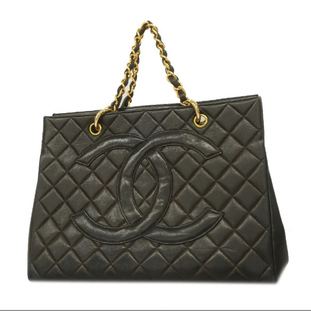 CHANEL マトラッセ　チェーン　トート　バッグ　ココマーク　レディース　デカ39x669