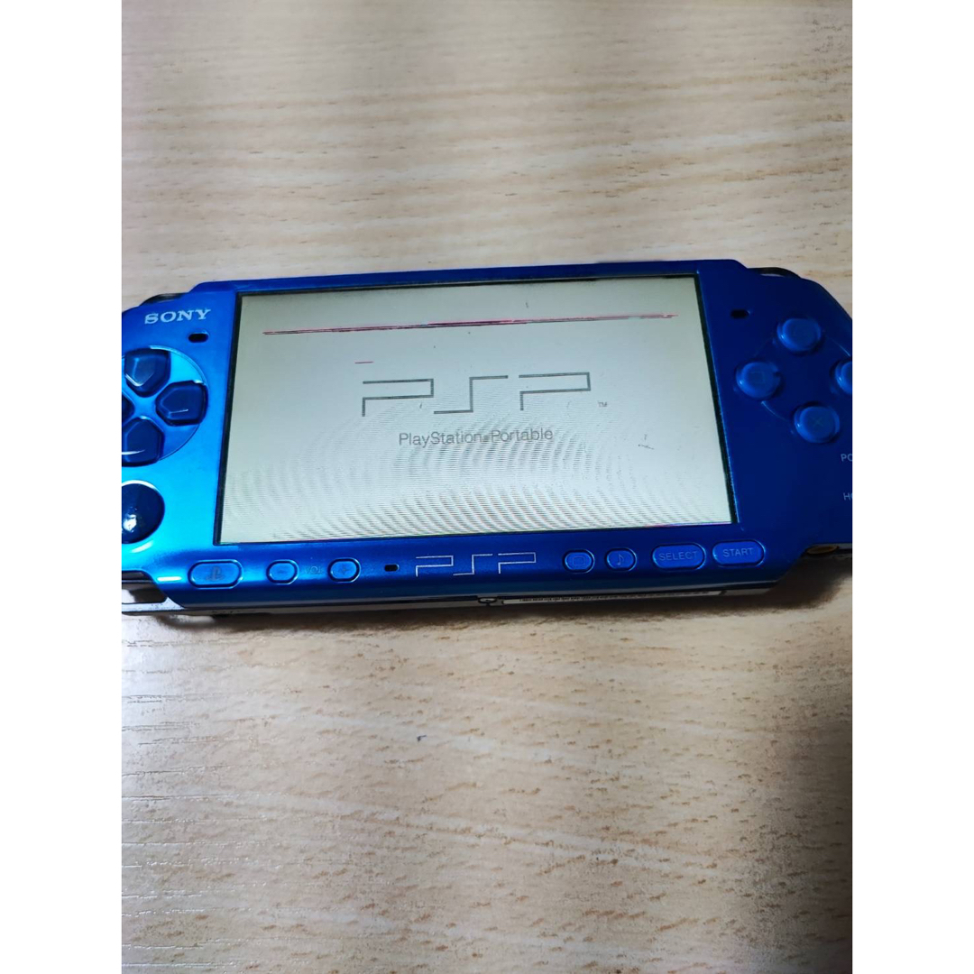 PlayStation Portable(プレイステーションポータブル)のPSP-3000 ジャンク ブルー エンタメ/ホビーのゲームソフト/ゲーム機本体(携帯用ゲーム機本体)の商品写真