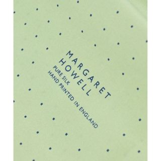 MARGARET HOWELL - MARGARET HOWELL ストール F 緑x紺(ドット) 【古着