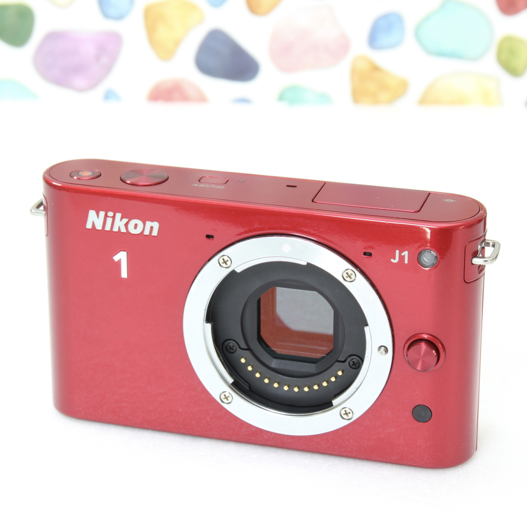 美品 Nikon 1 J3 ボディ レッド