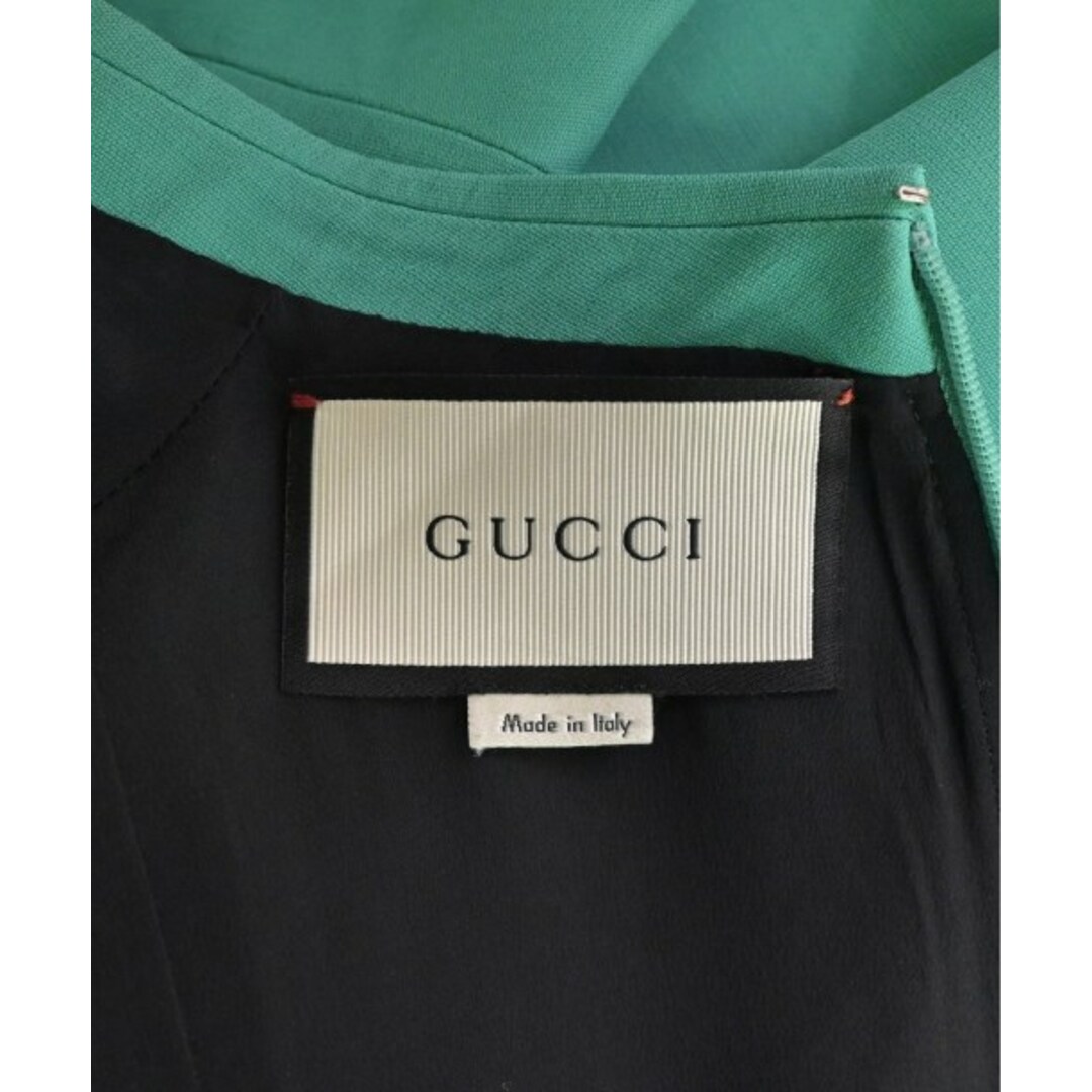 Gucci(グッチ)のGUCCI グッチ ワンピース 38(S位) 緑 【古着】【中古】 レディースのワンピース(ひざ丈ワンピース)の商品写真