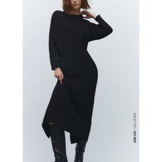 ザラ(ZARA)のzara ストレートミディワンピース(ロングワンピース/マキシワンピース)