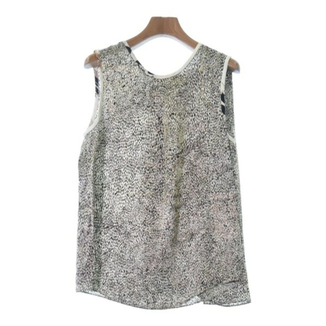Max Mara カジュアルシャツ 38(M位) 茶xアイボリー(総柄) 【古着】-