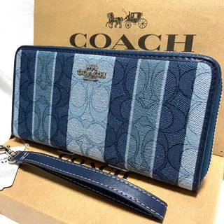 コーチ(COACH) 財布(レディース)(ブルー・ネイビー/青色系)の通販