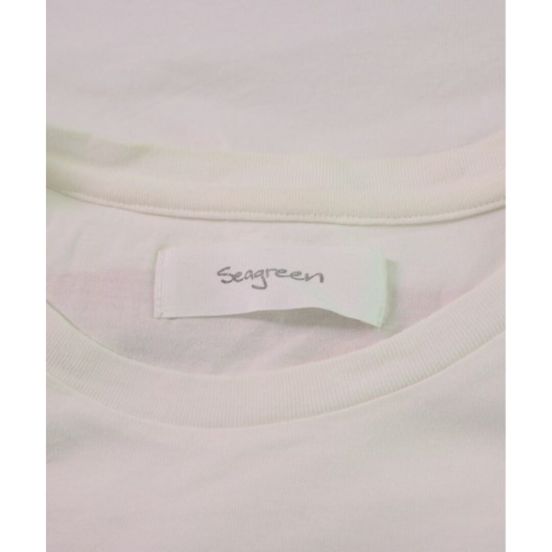 SEAGREEN(シーグリーン)のSEAGREEN シーグリーン Tシャツ・カットソー 1(S位) オフホワイト 【古着】【中古】 メンズのトップス(Tシャツ/カットソー(半袖/袖なし))の商品写真