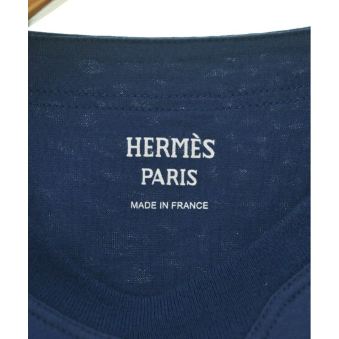 Hermes(エルメス)のHERMES エルメス Tシャツ・カットソー 36(S位) 紺 【古着】【中古】 レディースのトップス(カットソー(半袖/袖なし))の商品写真