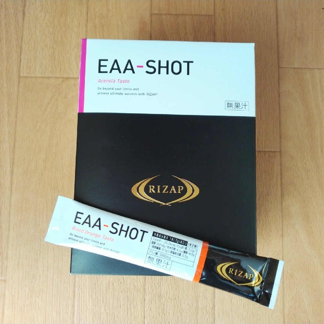 RIZAP(ライザップ)のライザップ　EAA-SHOT アセロラ風味30本+ブラッドオレンジ風1本 コスメ/美容のダイエット(ダイエット食品)の商品写真