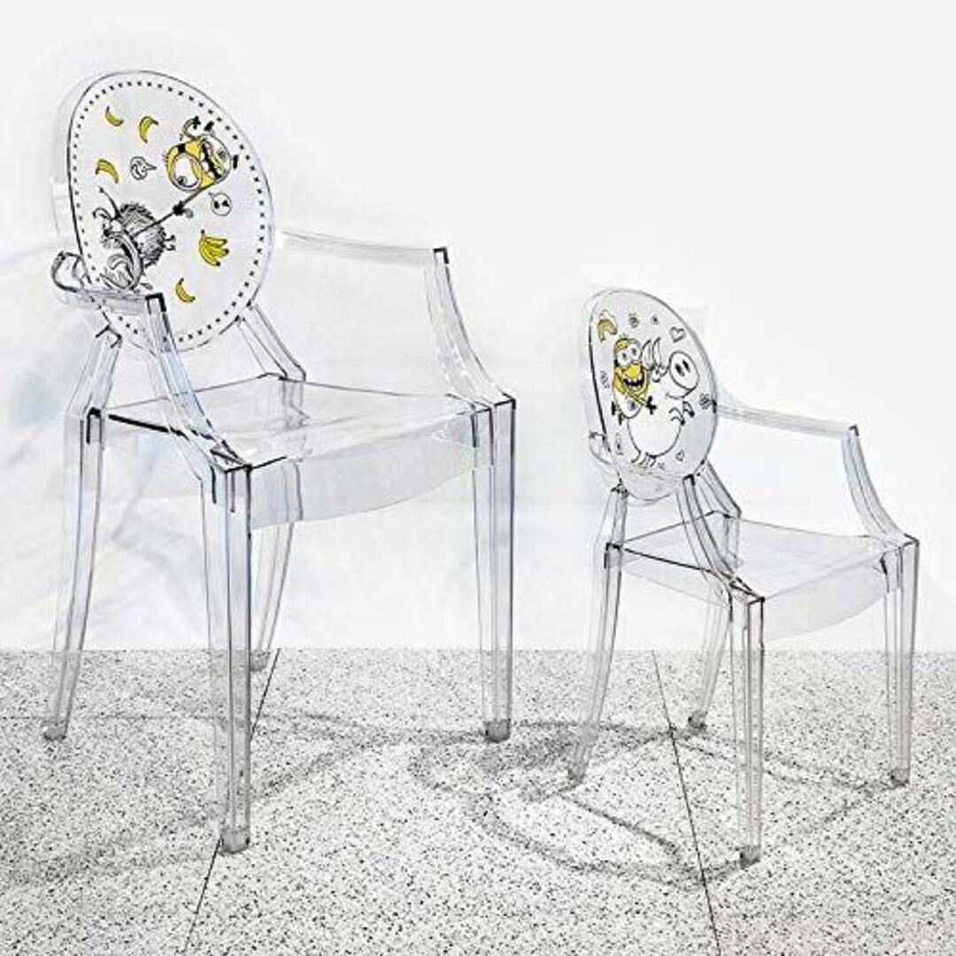 【色: クリア】Kartell ダイニングチェア クリア W54/D55/H94