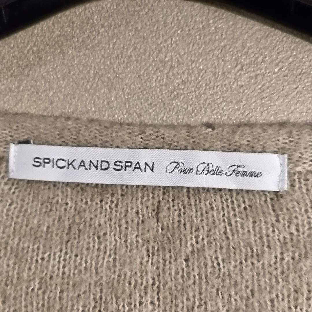 Spick & Span(スピックアンドスパン)のSpick & Span　ニットワンピース　ベージュ　チュニック レディースのワンピース(ひざ丈ワンピース)の商品写真